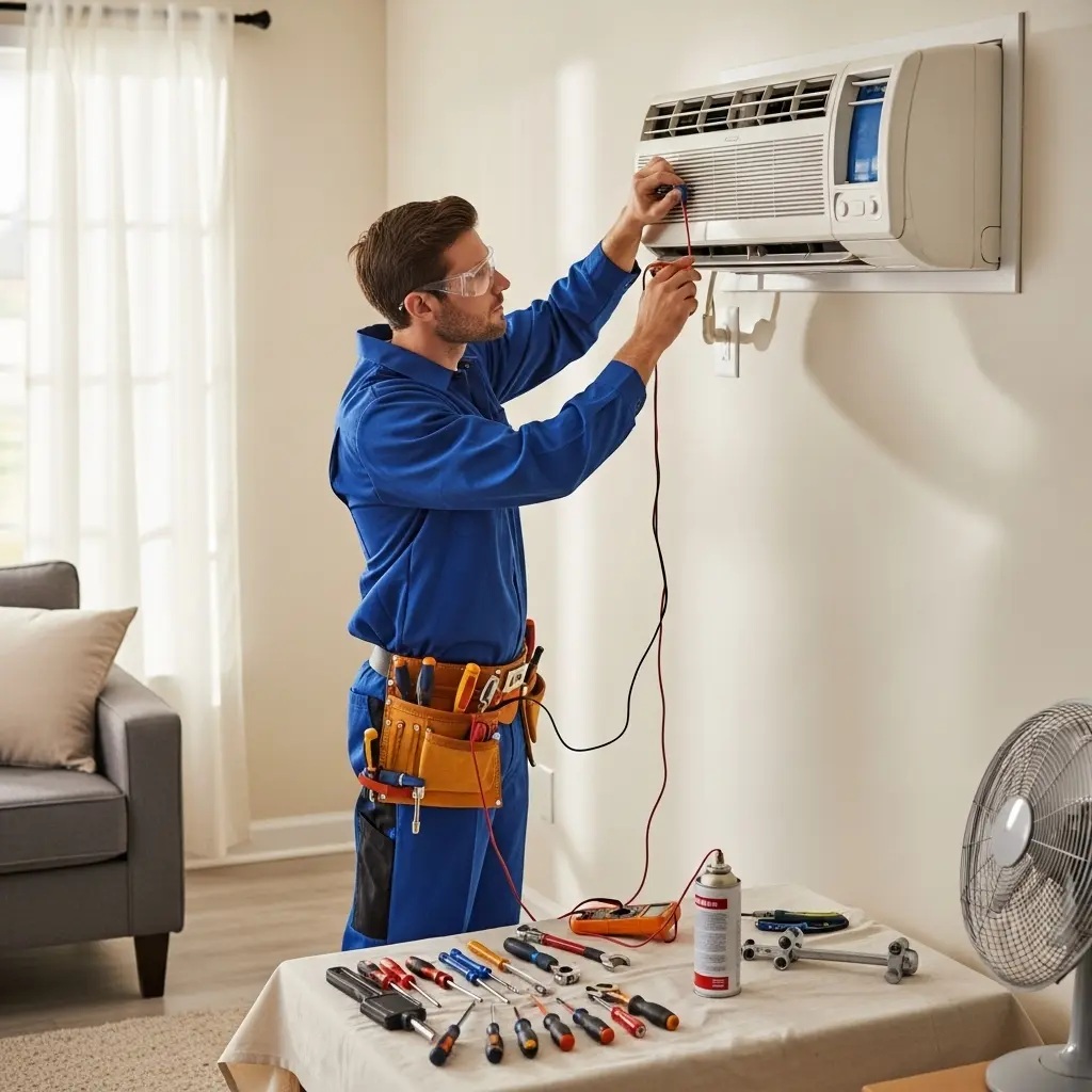 Demirci Kumtel Kumtel klima gaz dolumu ve bakım – Enerji verimliliği artırıldı. - Teknik servis örneği